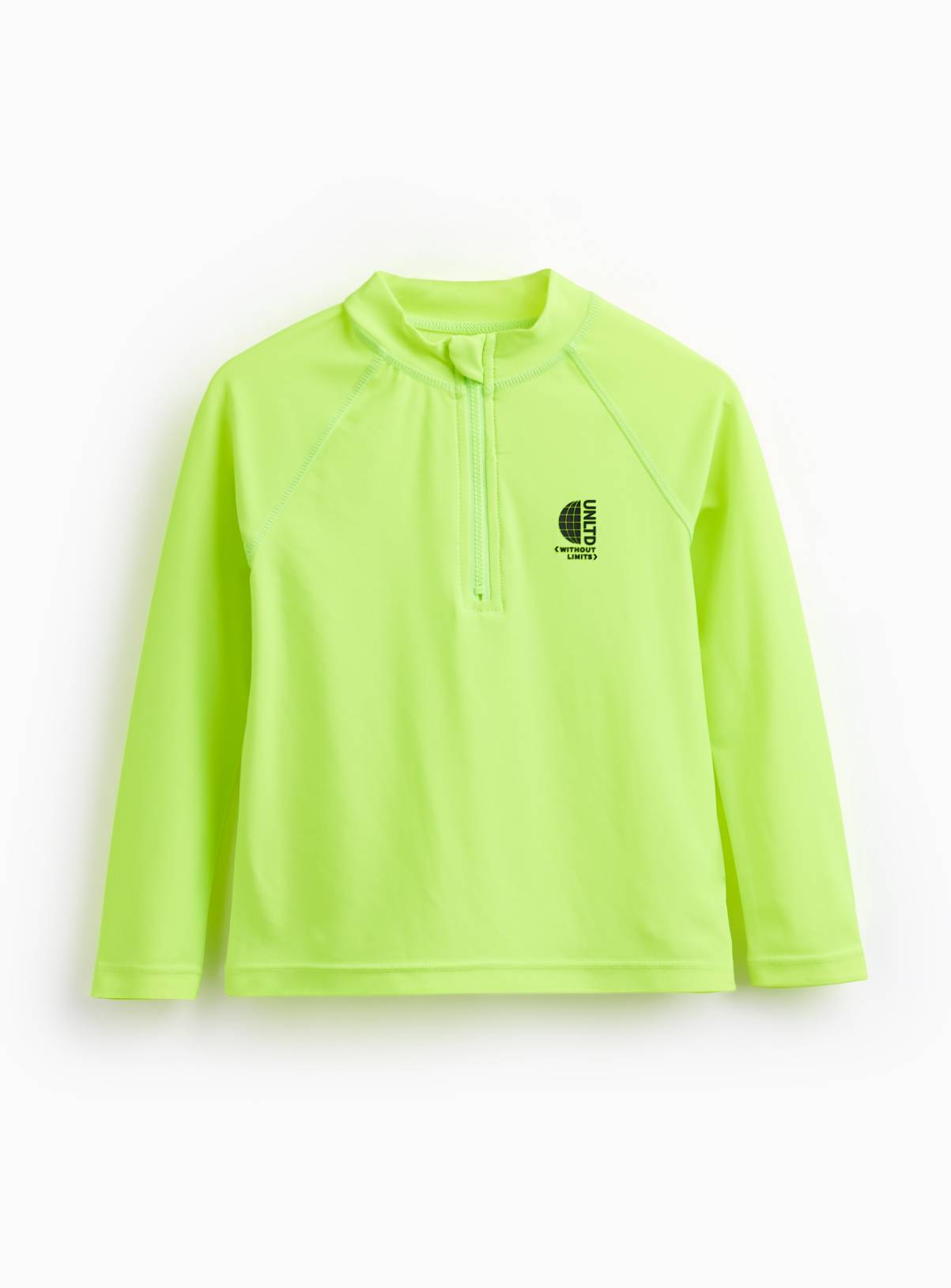 Neon Lime Rash Vest 10-11 years - Image 1